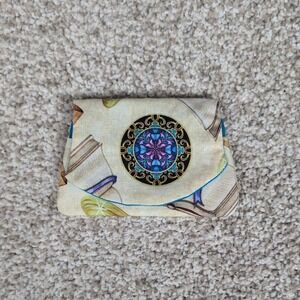 Pocket Wallet‎ Religious/Turquoise Design Card Holder Fabric Coin Purse Handmade